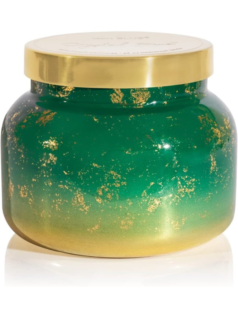 Luxury Holiday Scented Candles - Long Lasting Soy Wax - Crystal Pine Decor Jar
